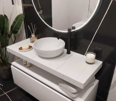 Столешница прямая FLAT CALACATTA 1210*460*70	