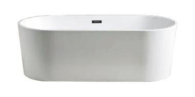 Отдельно стоящая ванна Azario Bristol Bri16080 акриловая, свободностоящая, в комплекте с сифоном и металлической рамой, 1600x800	