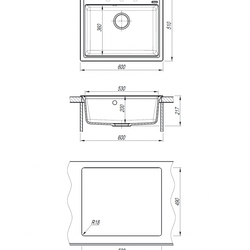 Кухонная мойка ABBER Quarz AQ2902W белый