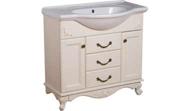 Мебель для ванной тумба Bas Версаль 85 слоновая кость	