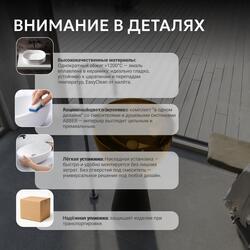 Раковина отдельностоящая прозрачная ABBER Kristall AT2703Black-Vesuvian черный/оливковый