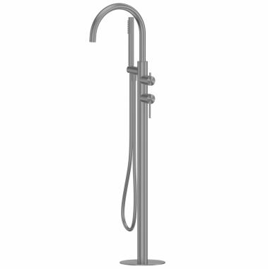 Смеситель ABBER Wasser Kreis 316 AF8115BGG напольный для ванны, оружейная сталь брашированная	