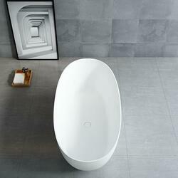 Ванна Solid Surface Vincea Vincea VBT-6S01MW, 1700*750*550, белый мат., слив-перелив в комплекте