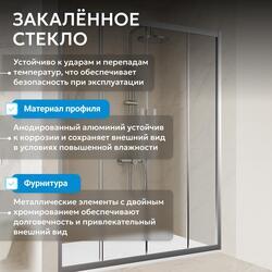 Душевая дверь ABBER Schwarzer Diamant AG33170H