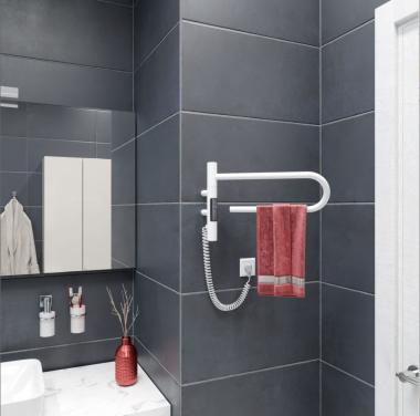 Полотенцесушитель электрический Vincea VTD-1P1WE 39x25, белый, таймер	