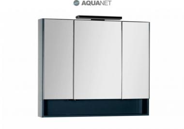  Зеркальный шкаф Aquanet Виго 100 сине серое RAL 7031 183359	