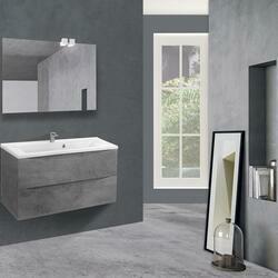 База под раковину Mia 900 подвесная, 2 выкатных ящика soft close, Beton