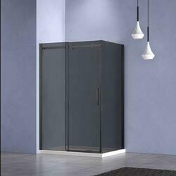 Душевой уголок Como-N VSR-4CN8012CGB, 1200*800, черный, стекло тонированное