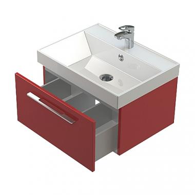 Мебель для ванной тумба Астра-Форм Соло Нижний шкаф 70 подвесной с 1 ящиком текстура под дерево	