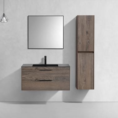 База под раковину Chiara 2D 1000 подвесная, 2 выкатных ящика soft-close, R.Oak	