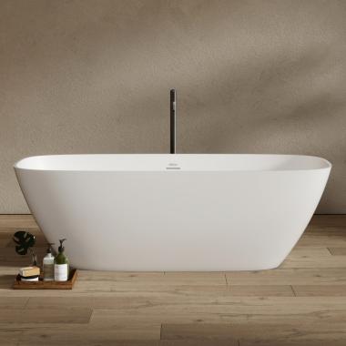 Ванна из искусственного камня ABBER Stein AS9632 белая матовая	