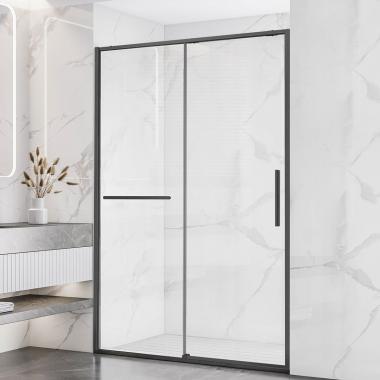 Душевая дверь Slim Soft VDS-1SS140CLGM, 1400, вороненая сталь, стекло прозрачное	