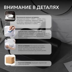 Раковина накладная ABBER Rechteck AC2202MB черная матовая