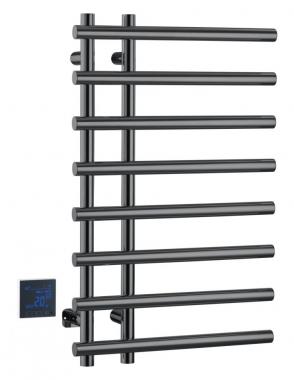 Полотенцесушитель электрический круглый сухой SHINE GUN METAL	