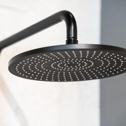 Душевая стойка ABBER Emotion AF8816BL с изливом, черный матовый
