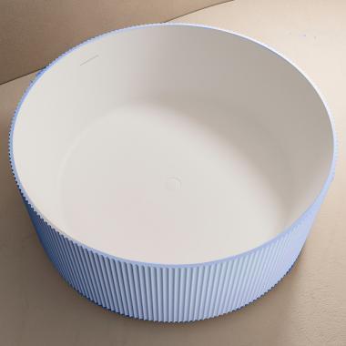 Ванна из искусственного камня ABBER Stein AS9679Blau голубая	