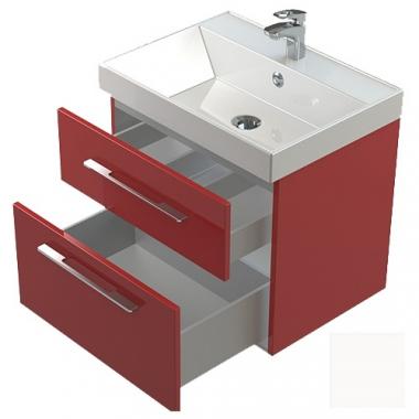 Мебель для ванной тумба Астра-Форм Соло Нижний шкаф 50 подвесной с 2 ящиками высокий глянец	