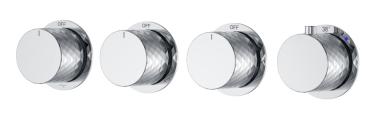 Смеситель встроенный с термостатом STICK DIAMOND CHROME 5-проходной	