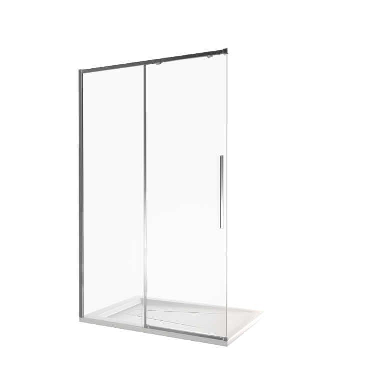  Зеркало Jorno Glass 100 с подсветкой, часами и обогревом (Gla.02.92/W)	