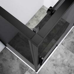Душевой уголок Slim-N VSR-4SN9013CGB, 1300*900, черный, стекло тонированное