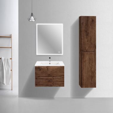 База под керамическую раковину Mia Slim 700 подвесная, 2 выкатных ящика soft close, R.Wood	