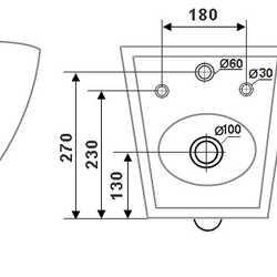 Унитаз Timo KULO TK-403 MB подвесной безободковый черный матовый