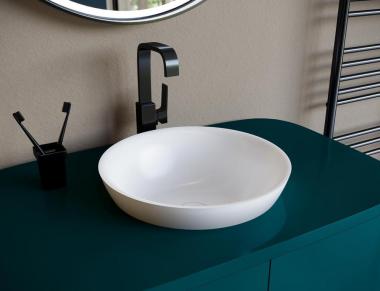  Раковина Salini Marea 03 S-Stone, матовый, RAL снаружи 415x415	