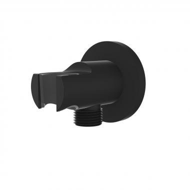 Держатель ручного душа VSC-31MB с подводом воды, черный	