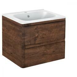 База под раковину Vico 600 подвесная, 2 выкатных ящика soft close, R.Wood