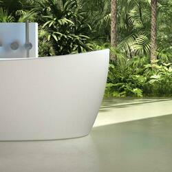 Ванна Solid Surface Vincea VBT-6S03MW, 1700*800*630, белый мат., слив-перелив в комплекте