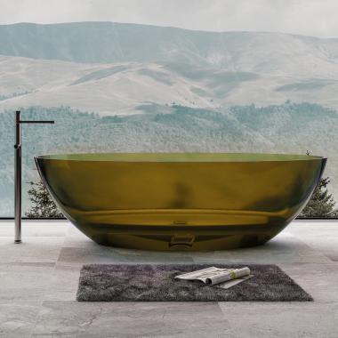 Прозрачная ванна ABBER Kristall AT9702Vesuvian оливковая	