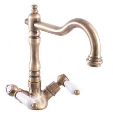 Двухрычажный смеситель для раковины Rav Slezak Morava Еko MK520.5/8SM	