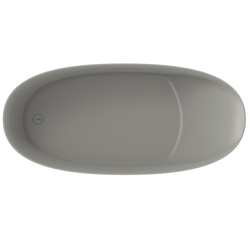 Ванна из искусственного камня ABBER Stein AS9683MC бетон матовая