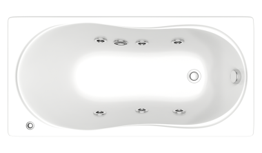 Отдельно стоящая ванна Bas Тесса с гидромассажем 140x70	