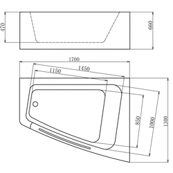 Акриловая ванна Gemy G9056 B R