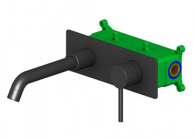 Смеситель Timo Saona 2371/03SM для раковины скрытого монтажа, черный матовый	
