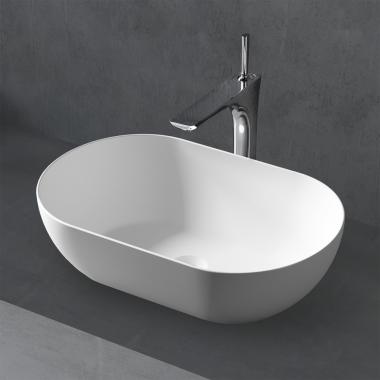 Раковина накладная ABBER Stein AS2611 белая матовая	