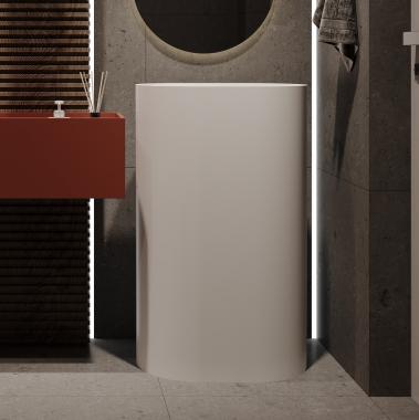 Раковина отдельностоящая ABBER Stein AS2559 белая матовая