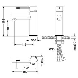 Смеситель Timo Saona 2361/16F для раковины, белый матовый