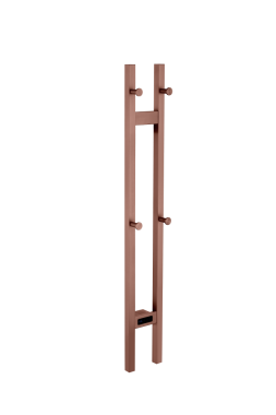 Полотенцесушитель электрический 2-трубы квадратный COPPER BRUSHED	