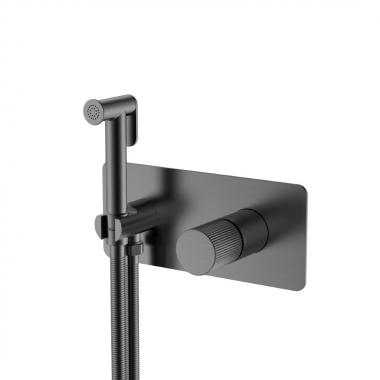 Смеситель гигиенический STICK Gun Metal LINEA	