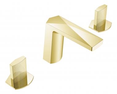 Смеситель врезной на 3отв. VENTURO Matt Gold, ручка TOUCH	