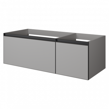 QUATRO 2 120см (80+40) тумба LUNA профиль ANTHRACITE	