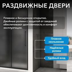 Душевая дверь ABBER Schwarzer Diamant AG30140BMH