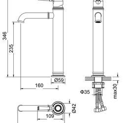 Смеситель Timo Arisa 5311/03F для раковины, черный матовый