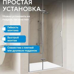Душевая дверь ABBER Zart AG08090P