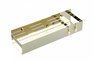 Полка подвесная + 2 крючка GOLD 10965-G