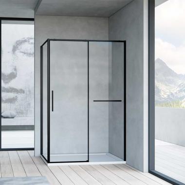 Душевой уголок Slim Soft VSR-1SS1013CLB, 1300*1000, черный, стекло прозрачное Vincea VSR-1SS1013CLB	
