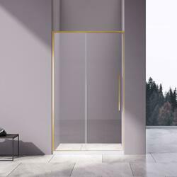 Душевая дверь Slim-N VDS-4SN140CLG, 1400, брашированное золото, стекло прозрачное
