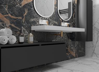 Ящик под столешницу 60см АНТРАЦИТ глянец VALLESSI UNO-S	